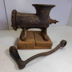 Antique Enterprise Cast Iron Meat Grinder No. 22