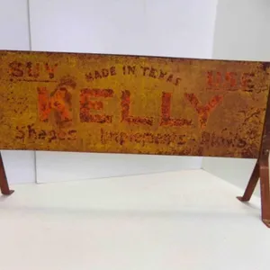 Vintage Double Sided Kelly Implements Mounting