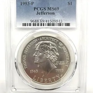 1993 Thomas Jefferson 250th Anniversary Silver