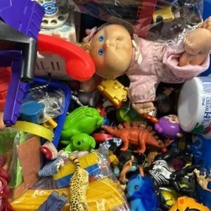 Vintage Tub of Toys Lot Various Cabbage Patch Pony