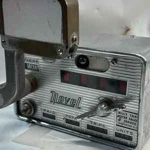 Vintage Novel Taxi Fare Box Chrome Car accessory