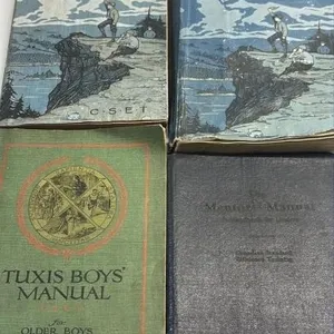 Antique 1918 & 1940s Trail Ranger Tuxis boys books