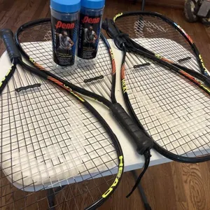 Head racquetball rackets x4 and Penn blue balls