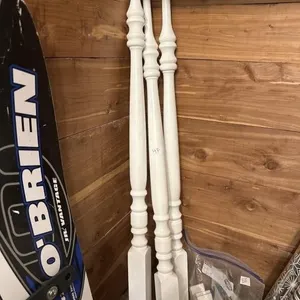 3wooden stair spindles