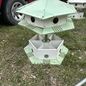 Martin birdhouse w extending pole 92� before