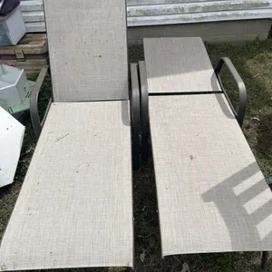 Layout chairs x2 brown and tan
