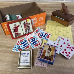 Pepsi Cola, assorted playing cards, score cards