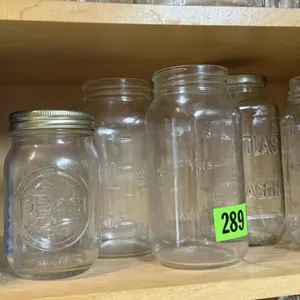 Pepsi, Ball, assorted canning jars, canning lids,