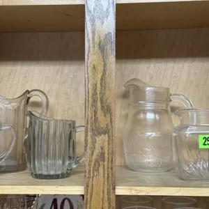 Crystal, glass beverage & juice pitchers
