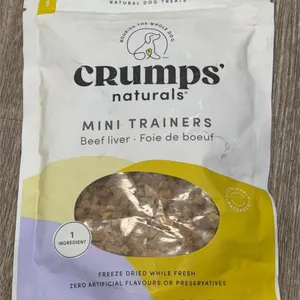 55g Crumps Mini Naturals Beef Liver Trainer Treat