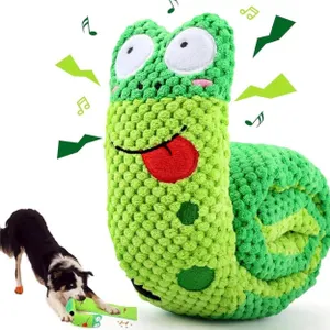 Plush Dog Puzzle Snuffle Foraging Toy Medium