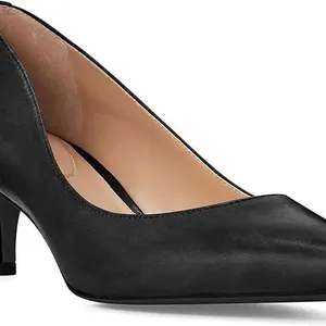$130 (7B) Ralph Lauren Leather Black Pumps