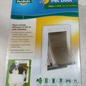 NEW Small Extreme weather pet door, 1-15Lbs