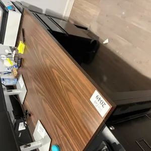 48"W x 30" D Wood Top Metal Desk/ Right Pedestal
