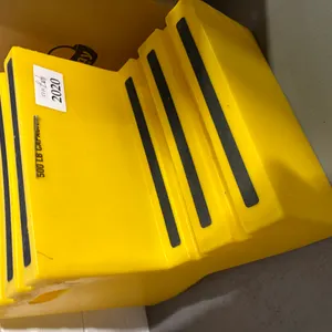 Yellow Plastic 2 Step Platform Stair