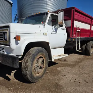 1983 Chevrolet C70 Grain Truck with 366 Engine and a Nice 16’ Harvest King Steel Box with Single Pos