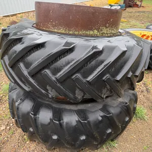(2) 18.4-34 Good Year Band Duals, Weather Cracked, No Hardware, Buying Both for One Money