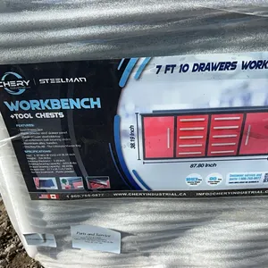 NEW/UNUSED CHERY INDUSTRIAL 7' 20 DRAWER WORKBENCH-RED