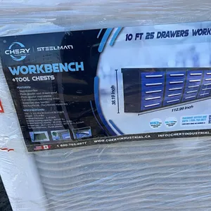 NEW/UNUSED CHERY INDUSTRIAL 10' 25 DRAWER WORKBENCH-BLUE