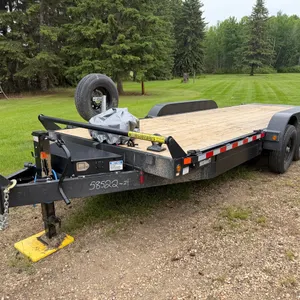 2024 Canada Trailers 24’ Hydraulic Assist Tilt Deck Trailer, VIN 2CPUSJ3J7RA058522, Tri-Axle, 3@7000lbs, 17,500lbs Erickson Winch (Used Once) w/ wirel