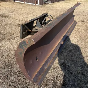 Skid Steer Snow Blade, Spring Return, Rounded bottom cutting edge for worry free plowing