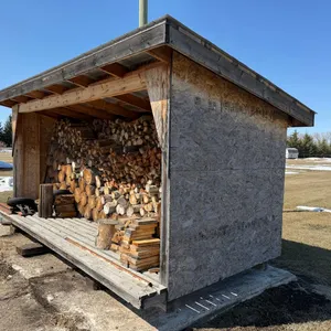 Firewood/ Storage Shed  w/ Aeration floor (16’w x 8’d x 8’h) *Firewood Not Included* Alternative arrangements for pickup available. Check description.