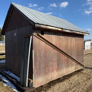 Storage Shed w/ High Peak Metal Roof , 14' W x 10' L x 8' H, * Alternative arrangements for pickup available. Check description.