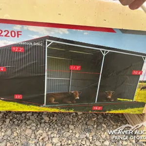 SDLGM1220F GALVANIZED METAL LIVESTOCK SHED