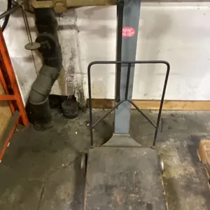 GREY METAL MOBILE INDUSTRIAL SCALE