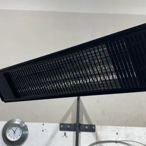 AURA WALL MOUNTED ELECTRIC SHOP HEATER WITH POWERFIST INDUSTRIAL WALL MOUNT FAN