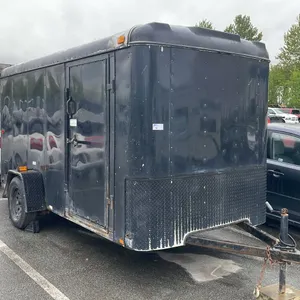 13' BLACK SINGLE AXLE UBILT TRANSPORT TRAILER, BLACK, VIN NIL,