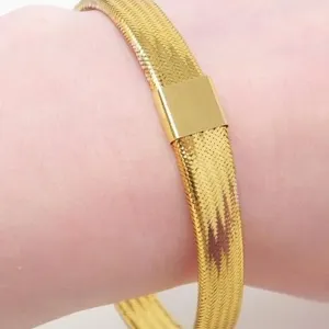 14KT GOLD & GOLDTONE FOIL BRACELET