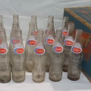 24 Bireley Glass Bottles in Point Beer Box
