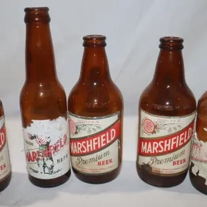 5 Marshfield Beer Bottles: 4) 12oz. & 1) 8oz.