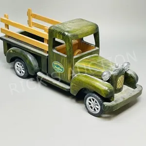 wooden model truck w/ advertising - 11.5" long