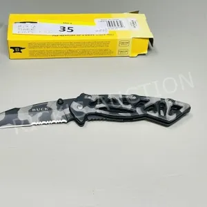 NEW Buck bones tiger stripe folding knife