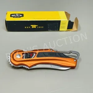 NEW Buck orange flashpoint folding knife