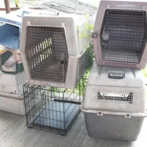 6 Various Pet Carriers & 1 Pet Kennel