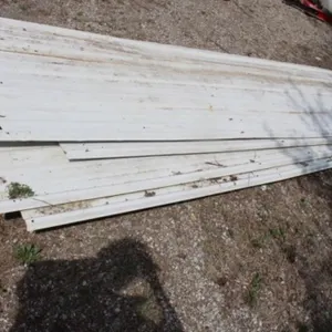 16 Pieces of 14'L Used White Tin