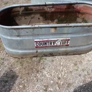 Country Tuff Oblong Galvanized Water Tank