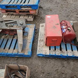 Tool Box, Chop Saw, Air Compressor & Chains