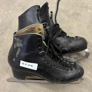 Black Figure Skating Skates, Size 8