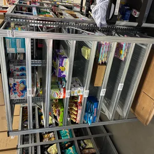 40'L x 4'3" W x 6'6" H Metal Retail Shelving Unit w/ Ends