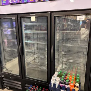 Kelvinator 3 Glass Door Freezer 6'6" W x 7' H (condition unknown); Model KCHGM72F