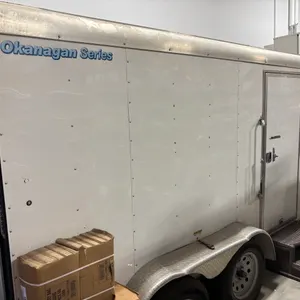 2019 Okanogan Series 12' Cooler/Freezer Double Axle Trailer with Racks