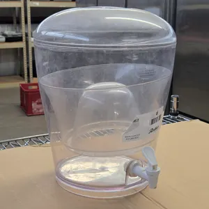 Plastic Beverage Dispenser With Lid And Spigot