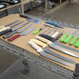 Assorted Kitchen Knives and Cleaver