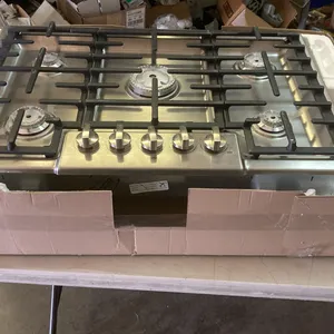 New - Bosh 800 /series 31" Stainless Steel Gas Cook top Led Light Indicator. Heavy Duty Knobs, 47200 Total BTU - (Missing Burning caps. Please che