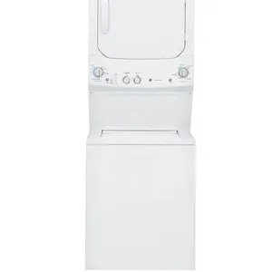 NEW Out of the Box - GE Electric Stacked Laundry Center with 3.8-cu ft Top load Washer and 5.9-cu ft Dryer ( White )
