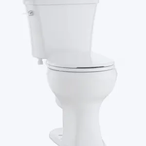 New - Project Source Danville White Round Chair height 12-in Rough-In WaterSense 1.28 GPF 2-piece Toilet